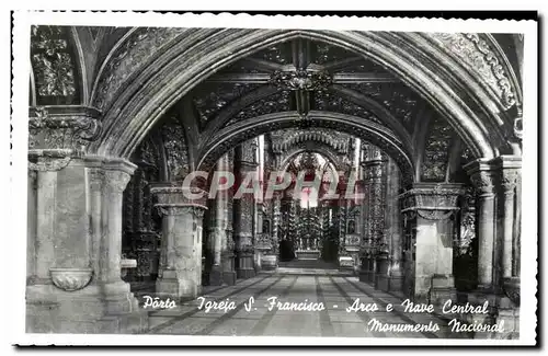 Cartes postales Porto Igreja Area e nave central monumente nacional