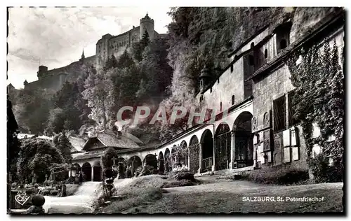 Ansichtskarte AK Salzburg St Petersfriedhof