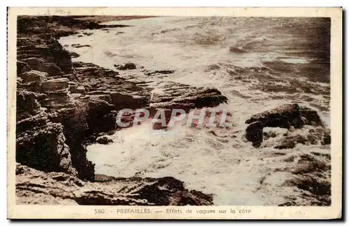 Cartes postales Prefailles Effets de Vagues sur la Cote
