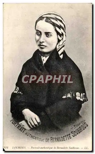 Ansichtskarte AK Lourdes Portrait authentique de Bernadette Soubirous