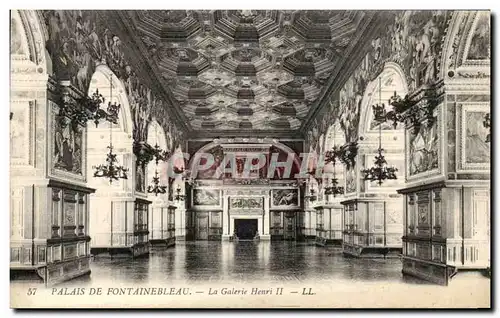 Cartes postales Palais De Fontainebleau La Galerie Henri II