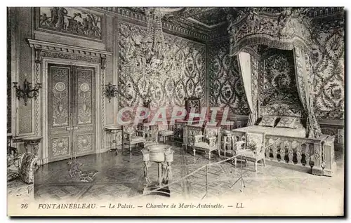 Cartes postales Fontainebleau Le Palais Chambre de Marie Antoinette