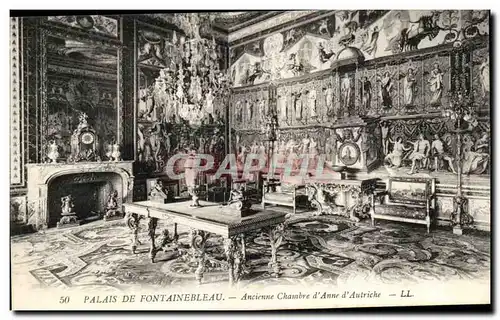 Cartes postales Fontainebleau ancienne Chambre d&#39Anne d&#39Autriche