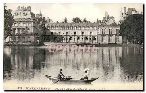 Cartes postales Fontainebleau Vue du Chateau de L&#39Etang des Carpes