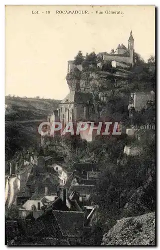 Cartes postales Rocamadour Vue Generale