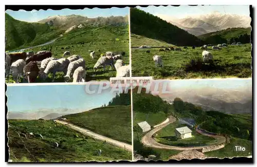 Ansichtskarte AK Vallee D&#39Aure Le Col D&#39Aspin Versant Arreau La Pic Du Midi De Bigorre La Sommet Du Col Le