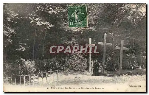 Ansichtskarte AK Notre Dame Des Anges Le Calvaire Et La Fontaine Clichy