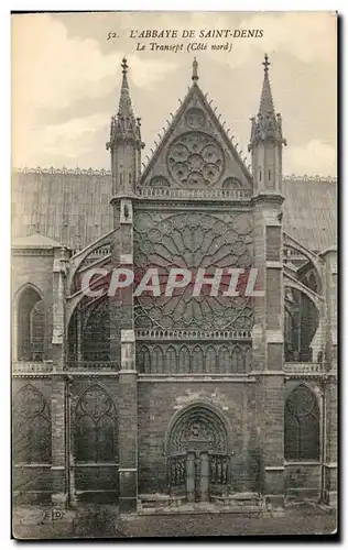 Cartes postales L'Abbaye De Saint Denis Le Transept