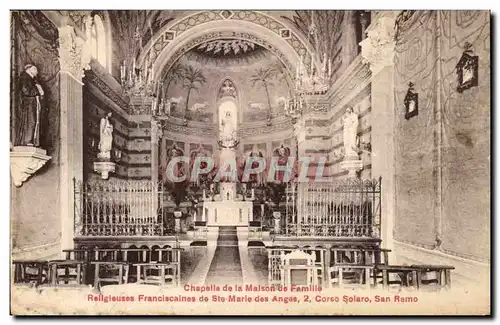 Ansichtskarte AK Chapelle de la Malson de Famille Religiouses Franciscaines de Ste Marle des Anges Corso Solaro S
