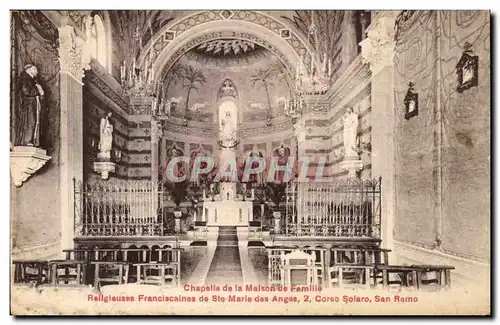 Cartes postales Chapelle de la Malson de Famille Religiouses Franciscaines de Ste Marle des Anges Corso Solaro S