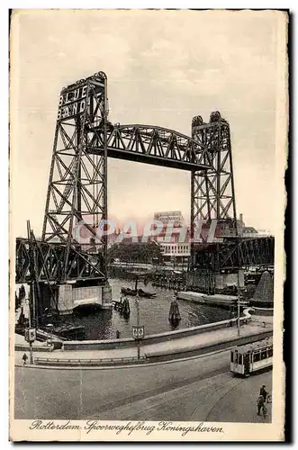 Cartes postales Rotterdam Spoorweghefbrug Koningshaven