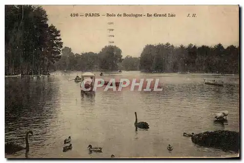 Cartes postales Paris Bois de Boulogne Le Grand Lac