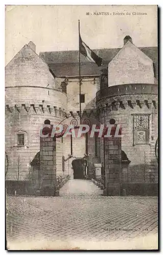 Cartes postales Nantes Entree du Chateau