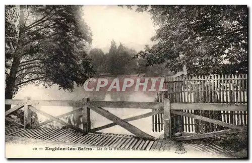 Ansichtskarte AK Enghien Les Bains Lac de la Princesse Mathilde