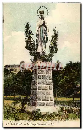 Cartes postales Lourdes La Vierge Couronnee