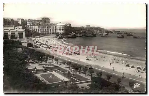 Cartes postales Biarritz La Grande Plage Vers Le Casino Bellevue