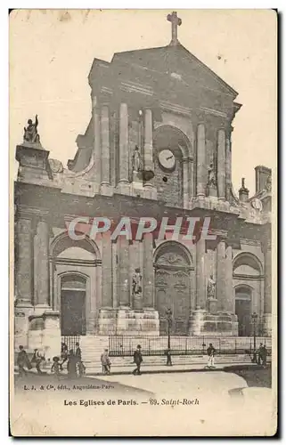 Cartes postales Les Eglises de Paris Saint Roch