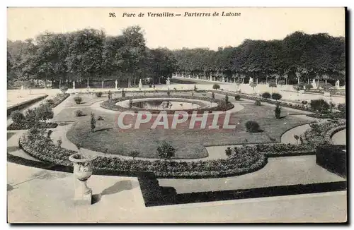 Cartes postales Parc de Versailles Parterres de Latone