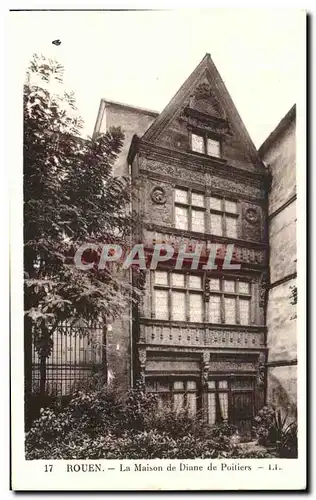 Cartes postales Rouen La Maison de Diane de Poitiers