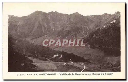 Ansichtskarte AK Le Mont Dore Vallee de La Dordogne et Chaine du Sanccy