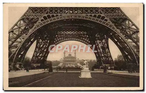 Ansichtskarte AK Paris Le Trocadero Pris Sous La Tour Eiffel