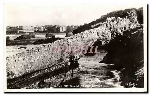 Ansichtskarte AK Biarritz La Roche Percee