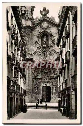 Cartes postales San Sebastian Iglesia de Santa Maria