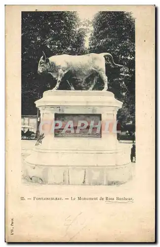 Ansichtskarte AK Fontainebleau Le Monument De Rosa Bonheur Taureau