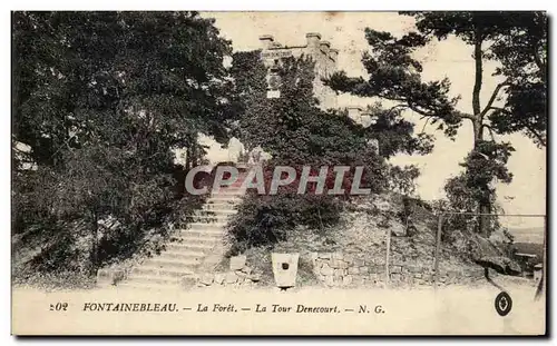 Cartes postales Fontainebleau La Foret La Tour Denecourt