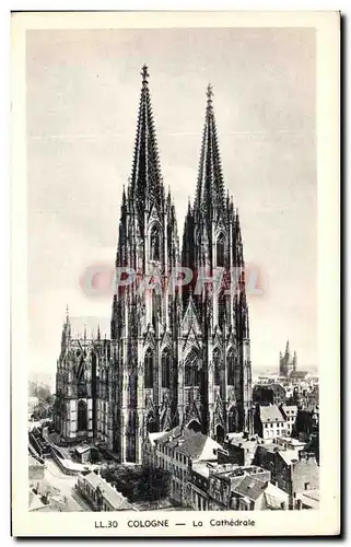 Ansichtskarte AK Cologne La Cathedrale