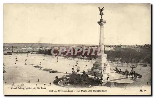 Cartes postales Bordeaux La Place des Quinconces