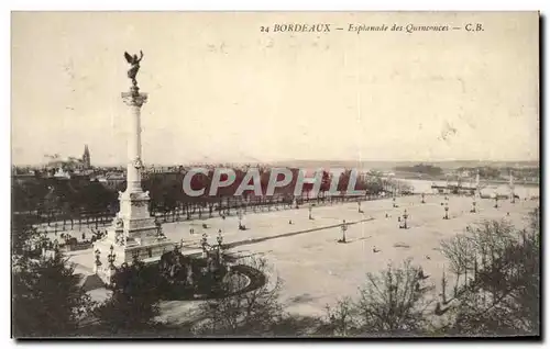 Ansichtskarte AK Bordeaux Esplanade des Quinconces