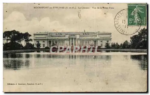 Cartes postales Rochefort en Yvelines Le Chateau Vue de la piece d&#39eau