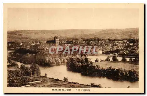 Cartes postales Mantes La jolie Vue Generale