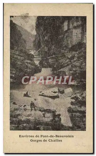 Cartes postales Environs De Pont De Beauvoisin Gorges De chailles