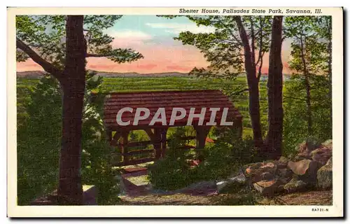 Cartes postales Shelter House Palisades State Park Savanna