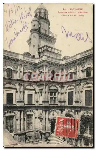 Cartes postales Toulouse Cour De l'Hotel D'Assezat Angle de la tour
