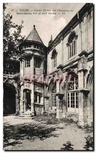 Ansichtskarte AK Tours Ancien Cloitre Des Chanoines De Saint Gatien