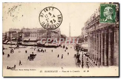 Cartes postales Bordeaux Place De La Comedie