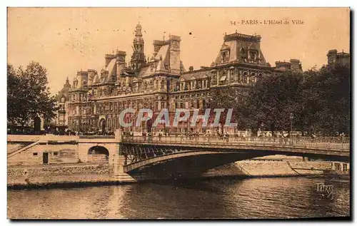 Cartes postales Paris l&#39Hotel De Ville