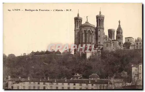 Cartes postales Lyon Basilique De Fourviere L&#39abside