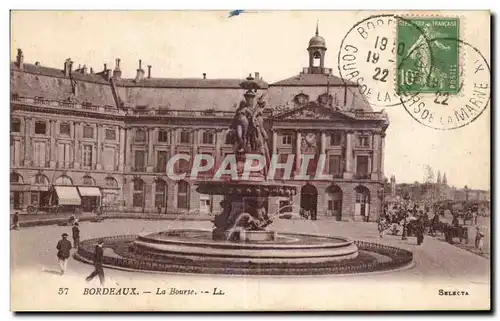 Cartes postales Bordeaux La Bourse