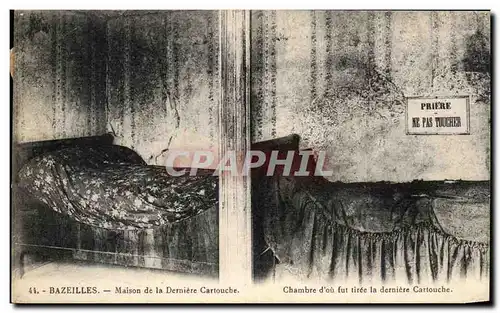 Cartes postales Bazeilles Maison De La Derniere cartouche Chambre D'ou fut Tiree