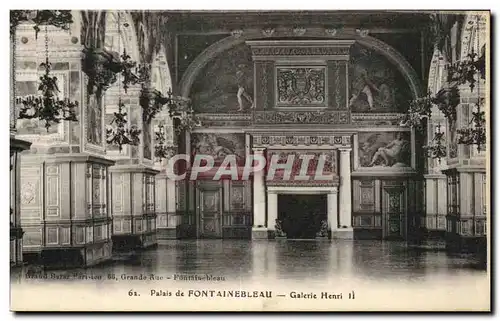 Cartes postales Palais De Fontainebleau Galerie Henri II