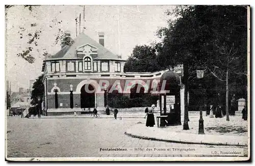 Cartes postales Fontainebleau Hotel Des Postes Et Telegraphes