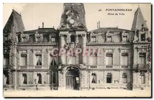 Cartes postales Fontainebleau Hotel De Ville