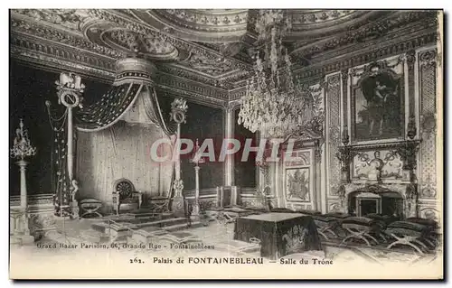 Cartes postales palais De Fontainebleau salle Du Trone