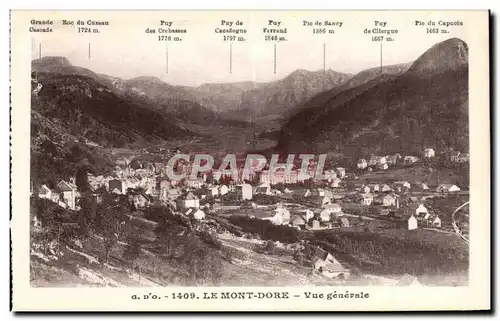 Cartes postales Le Mont Dore Vue Generale