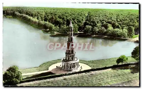 Cartes postales Avion Au Dessus De La Pagode De Chanteloup Foret D&#39Amboise Monument Historique