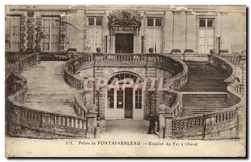 Cartes postales Palais de Fontainebleau Escalier du Fer a Cheval